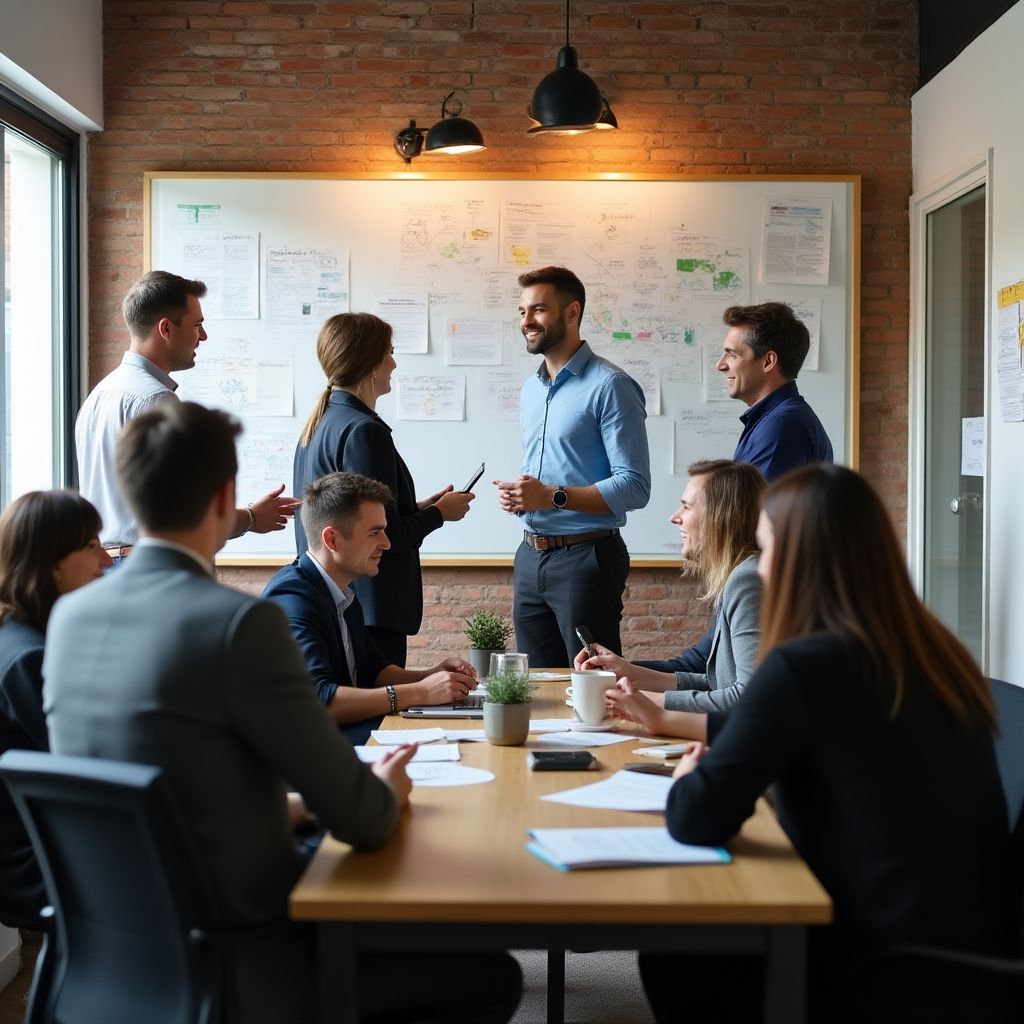 Fundadores de ConsultaÉxito en su primera oficina